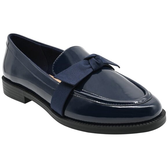 On 34th Women's Kasandra Bow Loafers - Navy Blue - Picture 8 of 8